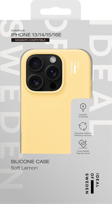 Ideal of Sweden iPhone 13/14/15/16e Silicone MagSafe deksel (lemon)
