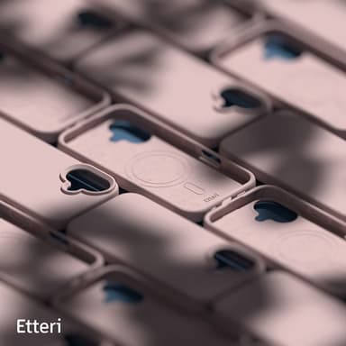 Etteri silikonetui med MagSafe for iPhone 16 - Lys rosa