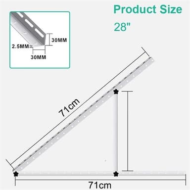 Stativ for solcellepaneler 71 cm - ett par
