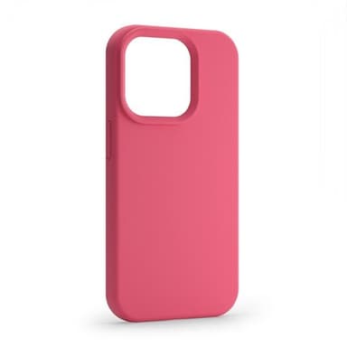 Etteri silikonveske for iPhone 16 med hull for håndleddsstropp - Bringebær