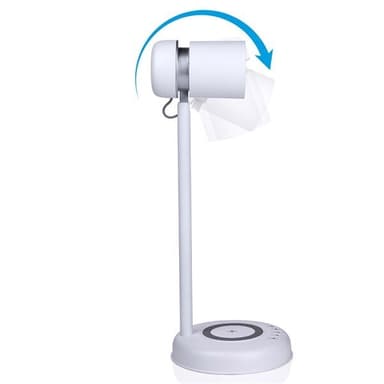 Grundig Bordlampe med trådløs lader og høyttaler 76lm