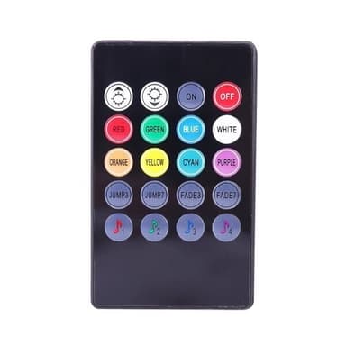 LED-stripe for bil - 48 lysdioder med RGB og fjernkontroll
