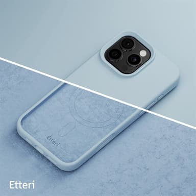 Etteri silikonetui med MagSafe for iPhone 16 Pro - Lyseblå