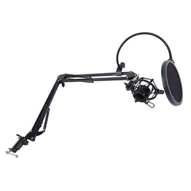 Bordstativ for mikrofon med popfilter