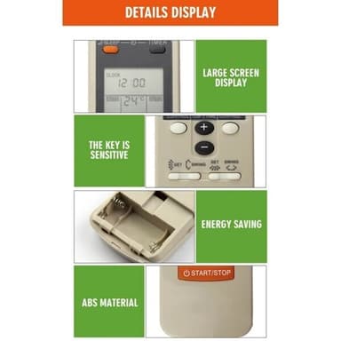 Fjernkontroll for Fujitsu AR-JW19 Air Conditioner