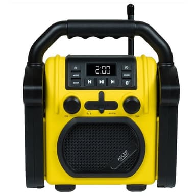 Adler konstruksjonsradio med Bluetooth og slitesterk design