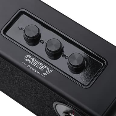 FM-radio med Bluetooth og TWS-funksjon - svart