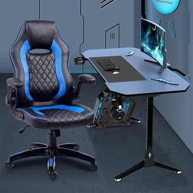 Gamingbord 120cm med RGB-Belysning og Stabile Stålben