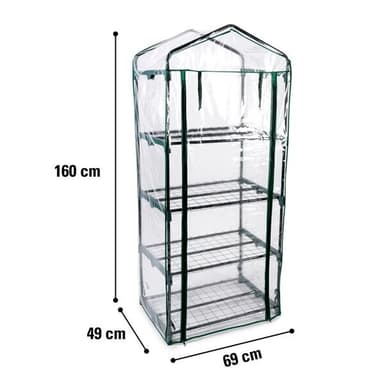 Mini-drivhus 69 x 49 x 160cm