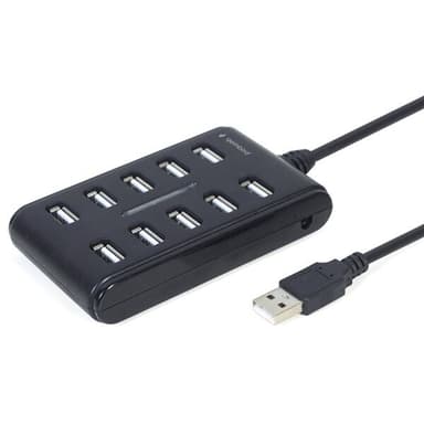 USB-hub med 10 porter