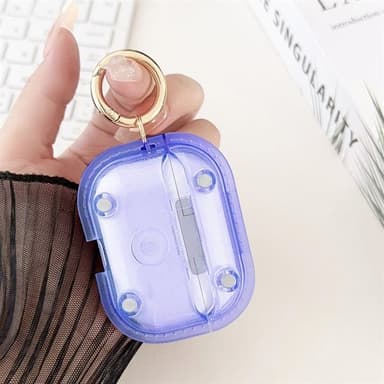Mykt beskyttelsesetui for AirPods Pro - blå/klar