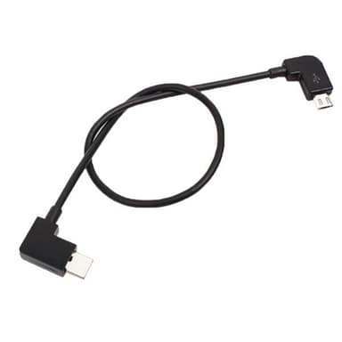 Micro-USB til USB-C-kabel for DJI Mavic Pro &amp; Spark fjernkontroll - 30 cm