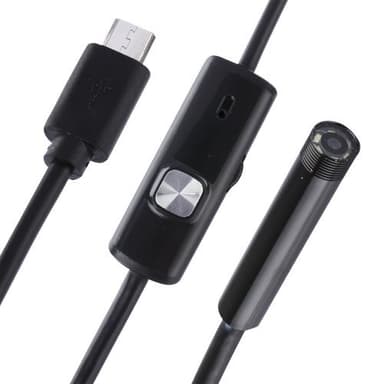 Inspeksjonskamera for mobiltelefoner - 5 meter med LED-lys og USB-tilkobling