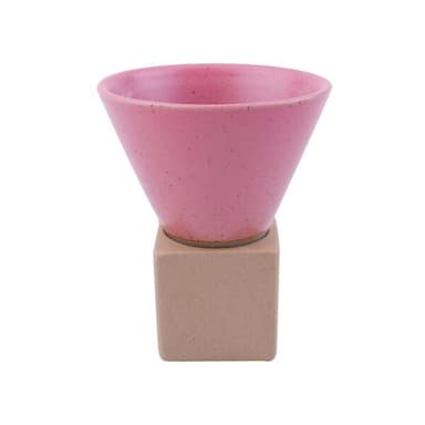 Kjegleformet krus med stativ - Rosa
