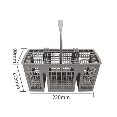 Bestikkurv til Siemens og Bosch oppvaskmaskiner i slitesterk PP-plast