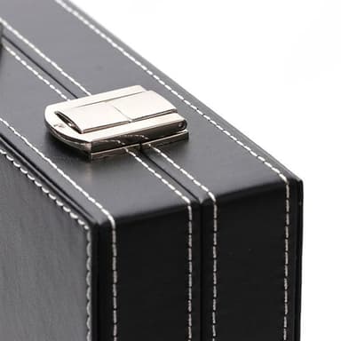Backgammon med Veske - Luksus Spillsett i Imitert Skinn