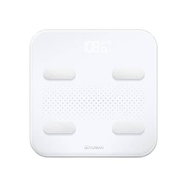 Yunmai Smart Personvekt – 13 Analyser, Bluetooth, App-synkronisering