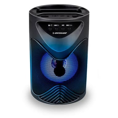Dunlop Bluetooth-høyttaler med FM-radio og mobilstativ