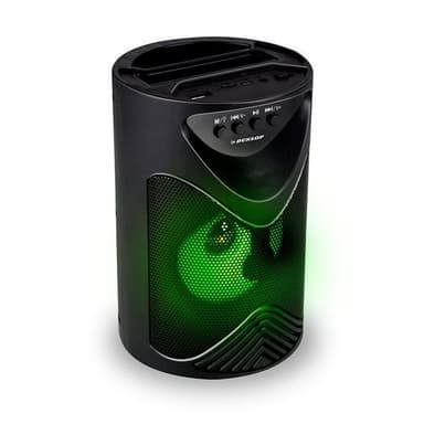 Dunlop Bluetooth-høyttaler med FM-radio og mobilstativ