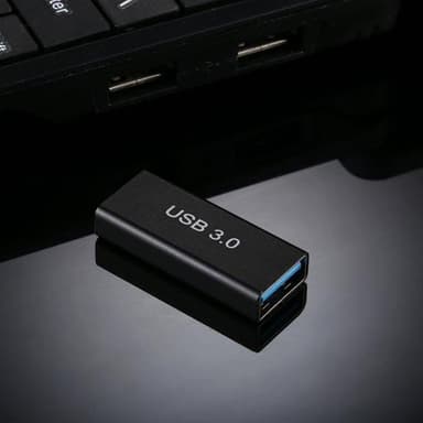 USB 3.0 hunn til hunn-omformer med gullbelagte kontakter