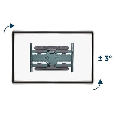 Robust Veggfeste for Store TV-er – Støtter 40"" til 80"" med Full Bevegelse