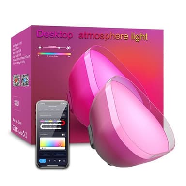Smart LED-Lampe med Bluetooth, Trinnløs Dimming og Dynamiske Effekter