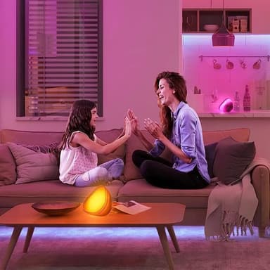 Smart LED-Lampe med Bluetooth, Trinnløs Dimming og Dynamiske Effekter