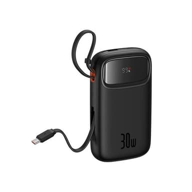 Baseus QPow 2 Powerbank 20000 mAh med 30W Hurtiglading – Svart