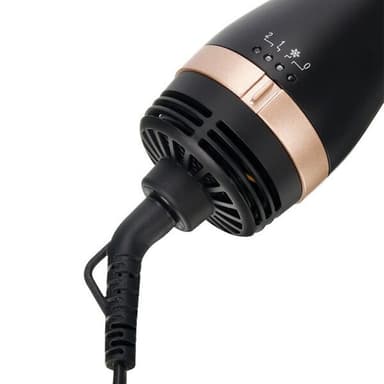Emerio varmluftsbørste med 1000 W effekt og 3 utskiftbare tilbehør