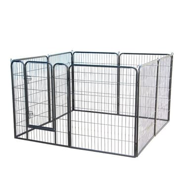 Hundehage i metall 80x60cm 8 Deler