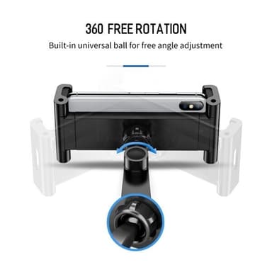 ROCK Universal Holder til bilens nakkestøtte - Mobil & Surfeplate