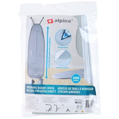 Alpina Komfort Strykebrettrekk – Optimal Størrelse 118 x 36,5 cm