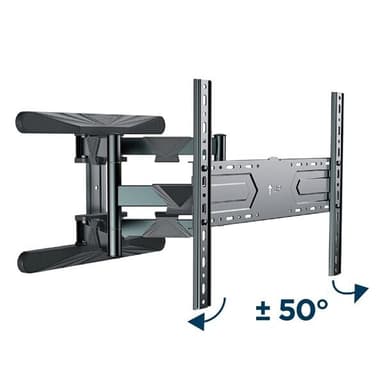 Veggbrakett med full bevegelse 40-80"" maks 50 kg