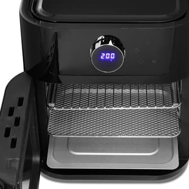 Ströme airfryer 12L - kraftig varmluftsovn med stor kapasitet og roterende tilbehør