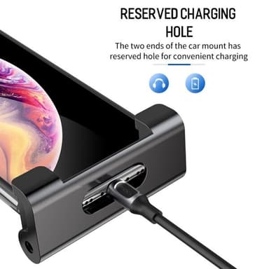 ROCK Universal Holder til bilens nakkestøtte - Mobil & Surfeplate