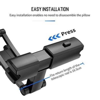 ROCK Universal Holder til bilens nakkestøtte - Mobil & Surfeplate