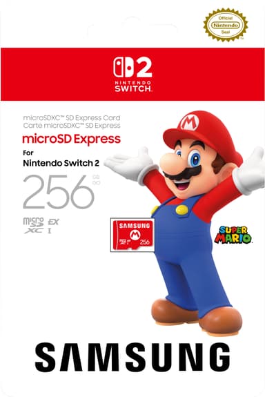 Samsung MicroSDXC Express minnekort for Nintendo Switch 2 (256GB)