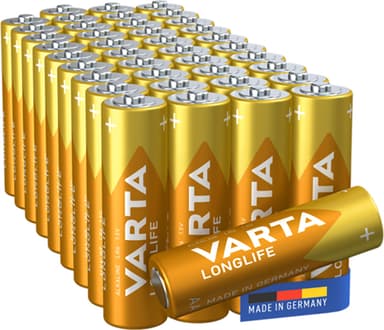 Varta Longlife AA batterier 7042225 (40-pk)