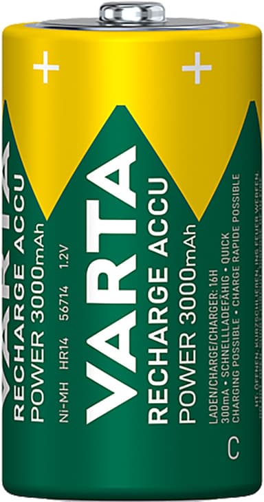 Varta Power C 3000Mah batteri (2-pakk)