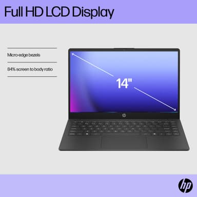 HP Laptop 14-ep0803no N100/4/128 14" bærbar PC