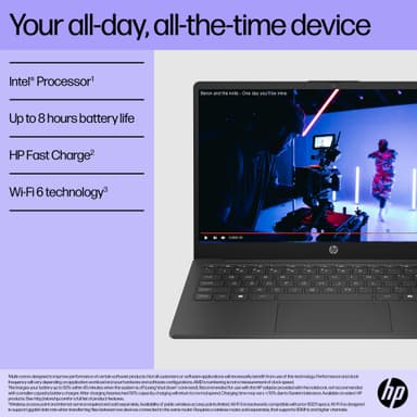 HP Laptop 14-ep0803no N100/4/128 14" bærbar PC
