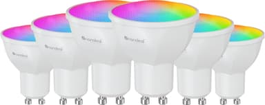 Nanoleaf Essentials Smart LED pærer 5W±10% GU10 (6 pk) (flerfarget)