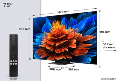 TCL 75" MQLED80K 4K MINI-LED TV (2025)