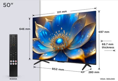 TCL 50" QLED780K 4K  TV (2025)