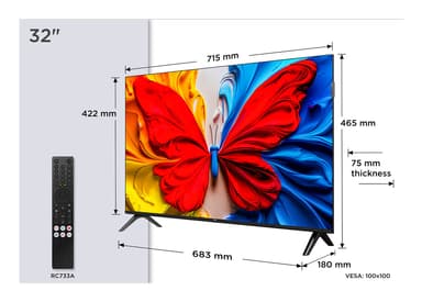 TCL 32" S5K Full HD QLED TV (2025)