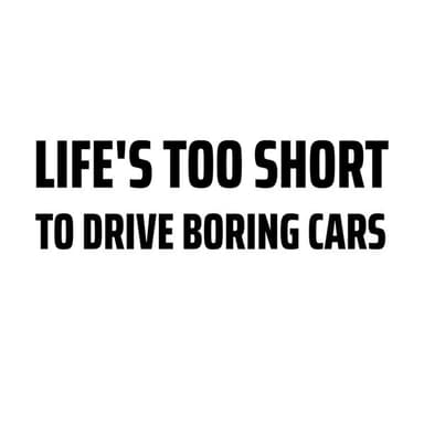 Bildekal - Life´s too short