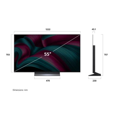 LG 55" OLED C 4K OLED evo TV (2025)