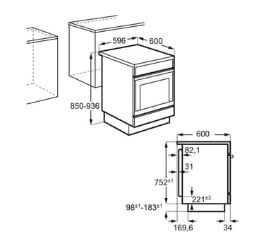 Voss-Electrolux Induksjonskomfyr ELI23020HV - brukt