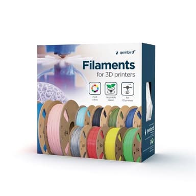 PLA Filament for 3D-skrivere 1,75 mm 1 kg - Svart