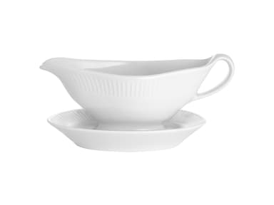 Pillivuyt Plissé gravy boat x 20,5 x 9,5 cm 32 cl White